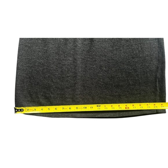 Merino Wool Short Sleeve Charcoal Sweater Mock Turtleneck Women’s Small - Picture 9 of 9